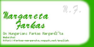 margareta farkas business card